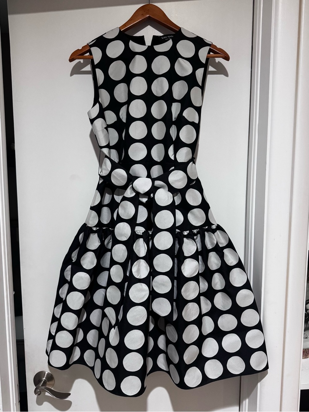 kate spade New York Black & White Polka Dot Dress